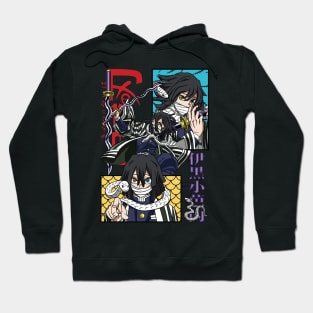 Whispering Shadows: Demon Slayer Obanai Iguro Design 02 Hoodie